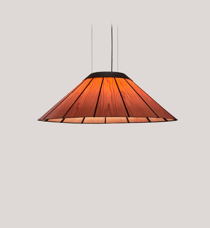 Banga Medium Suspension Natural Cherry - LZF Lamps on