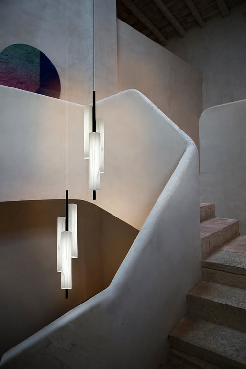 LZF pendant lights in a stairwell