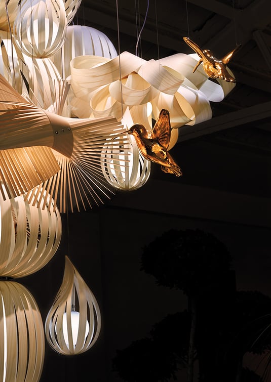 Candelabro lamp detail by Marivi Calvo