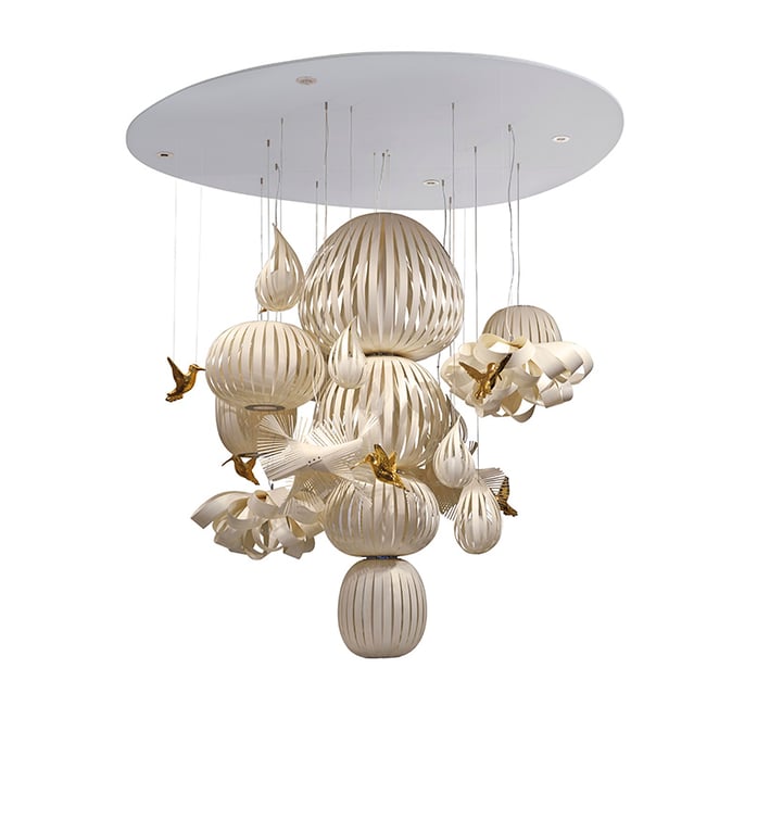 Candelabro Suspension Ivory White - LZF Lamps on