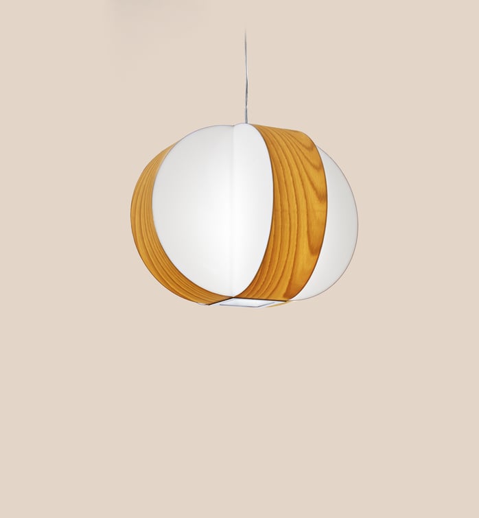 Carambola Suspension Natural Beech - LZF Lamps on