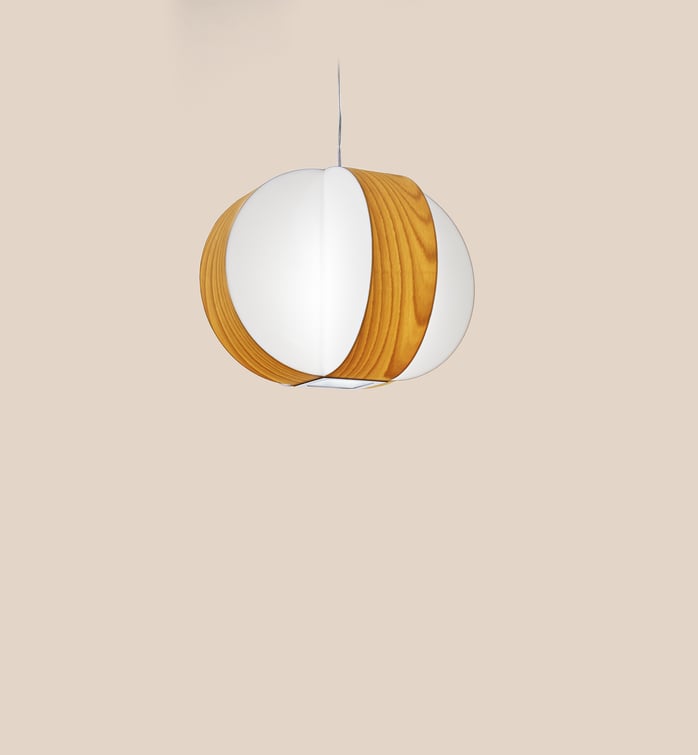 Carambola Suspension Natural Beech - LZF Lamps on