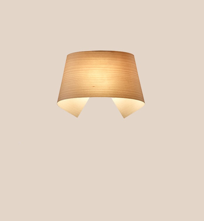 Hi-Collar Wall Natural Beech - LZF Lamps on