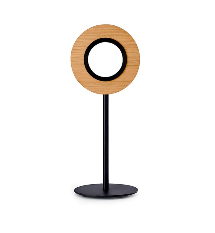 Lens Circular Table Natural Cherry - LZF Lamps on