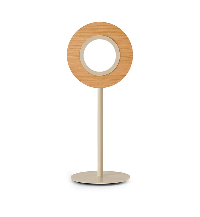 Lens Circular Table Natural Cherry - LZF Lamps on