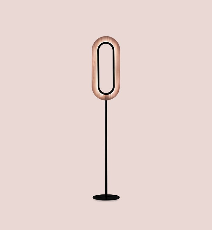 Lens Oval Floor Pale Rose - LZF Lamps on