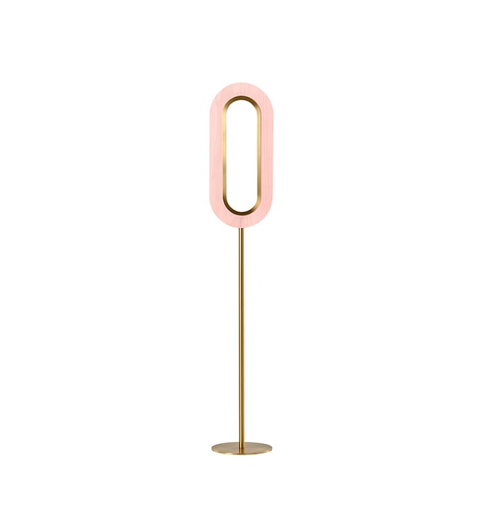 Lens Oval Floor Pale Rose - LZF Lamps on