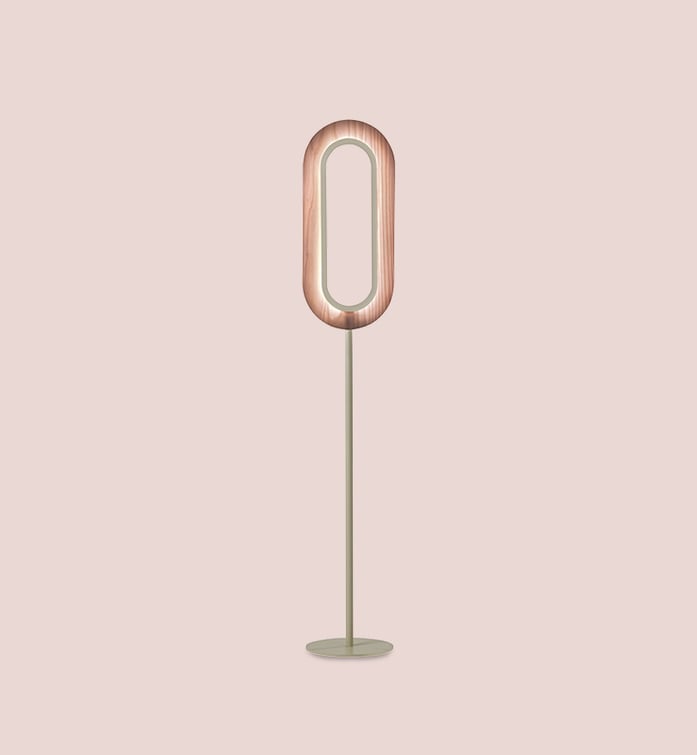 Lens Oval Floor Pale Rose - LZF Lamps on
