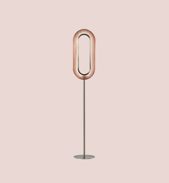 Lens Oval Floor Pale Rose - LZF Lamps on