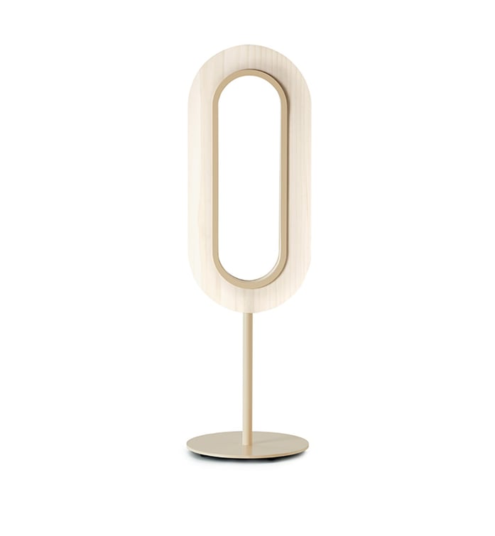 Lens Oval Table Ivory White - LZF Lamps on