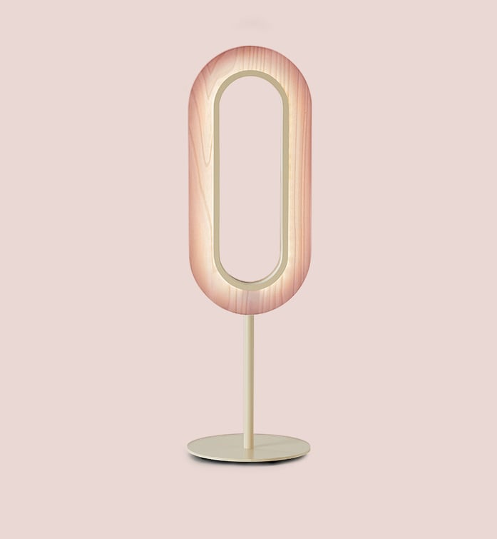 Lens Oval Table Pale Rose - LZF Lamps on