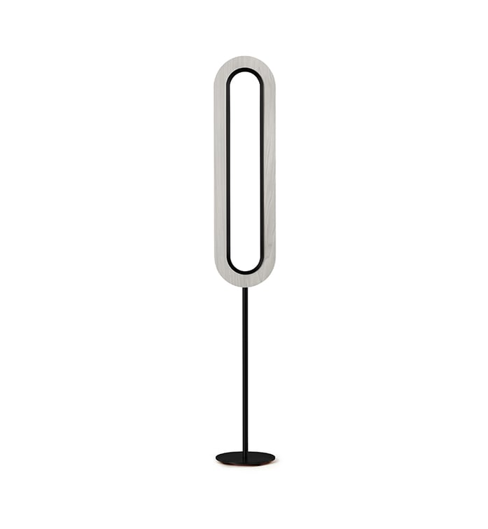 Lens Super Oval Floor Grey - LZF Lamps on