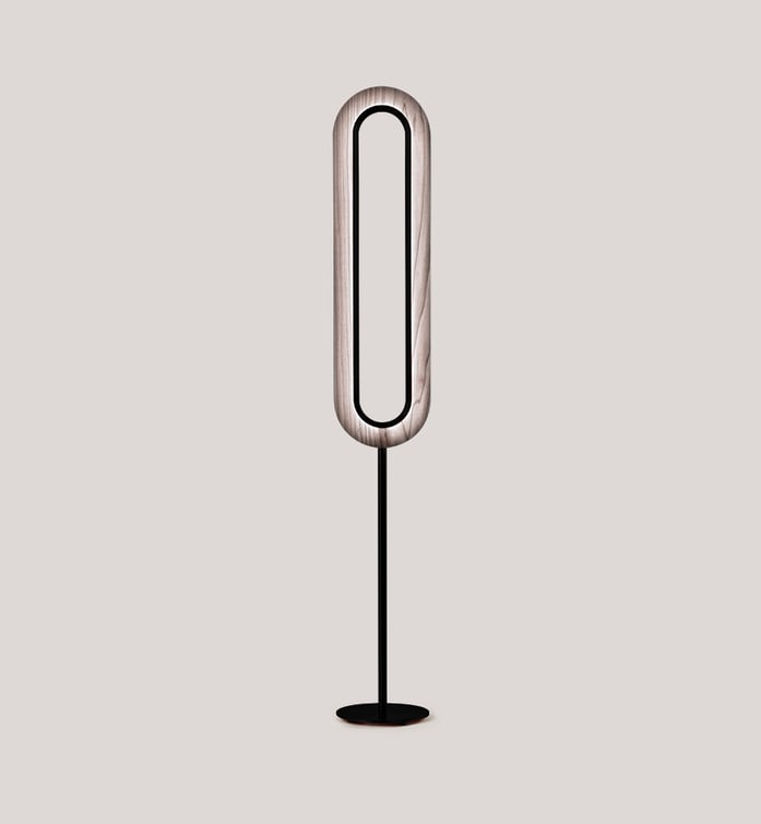 Lens Super Oval Floor Grey - LZF Lamps on