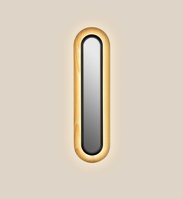 Lens Super Oval Wall Natural Beech - LZF Lamps on