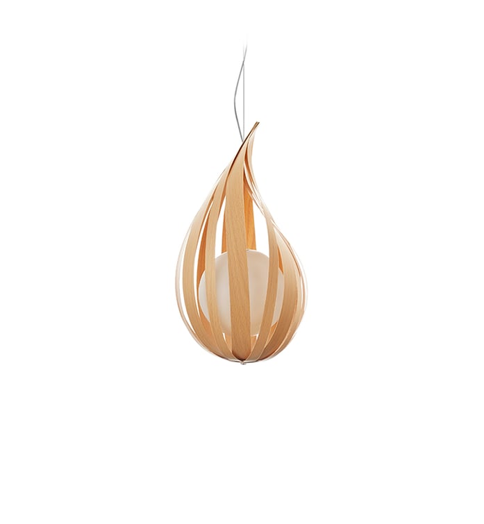 Raindrop Suspension Natural Beech - LZF Lamps on