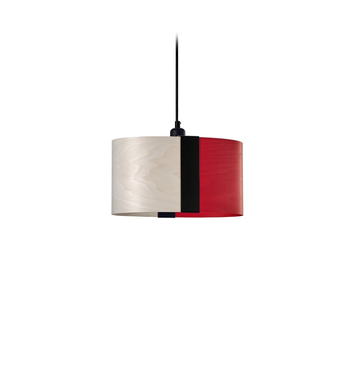 Sushi Suspension Ivory White - Red - LZF Lamps on