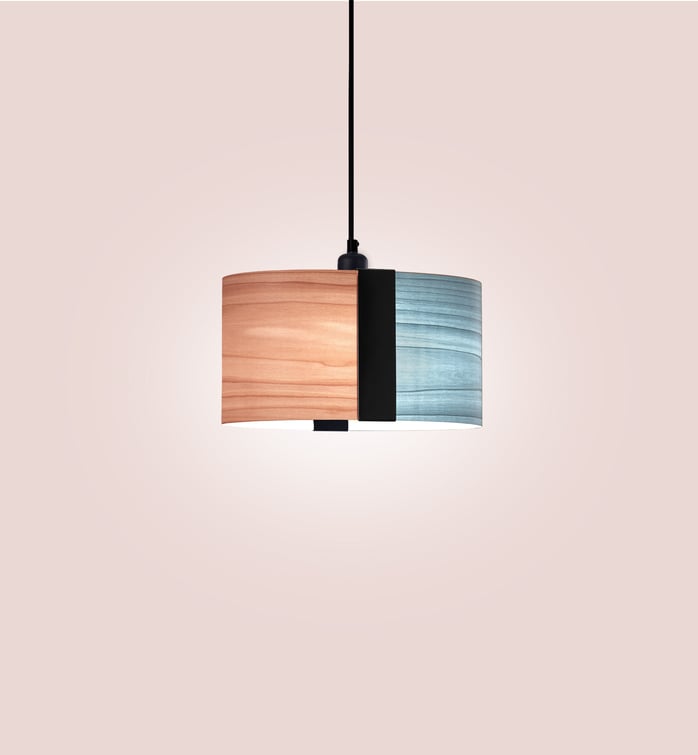 Sushi Suspension Pale Rose - Sea Blue - LZF Lamps on