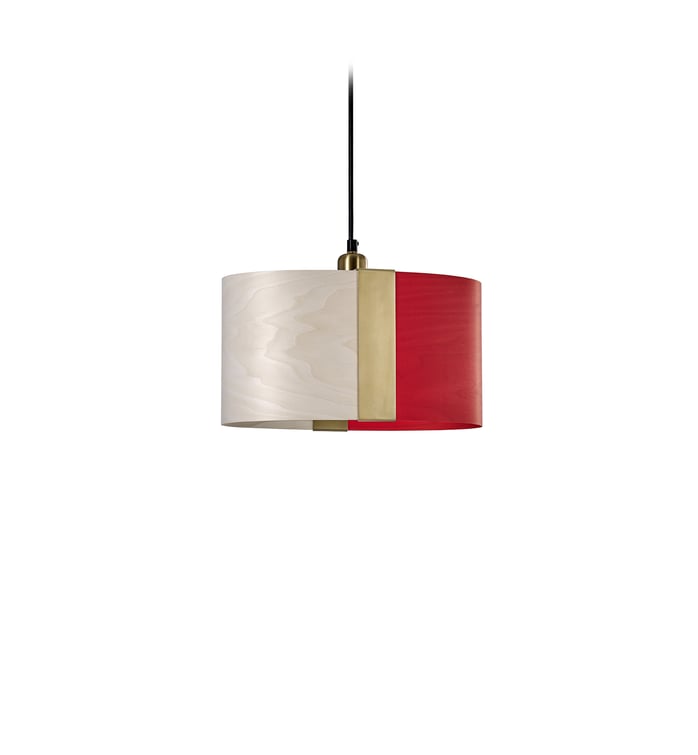 Sushi Suspension Ivory White - Red - LZF Lamps on