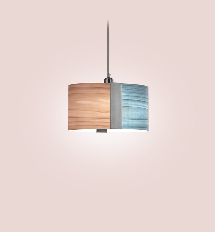 Sushi Suspension Pale Rose - Sea Blue - LZF Lamps on