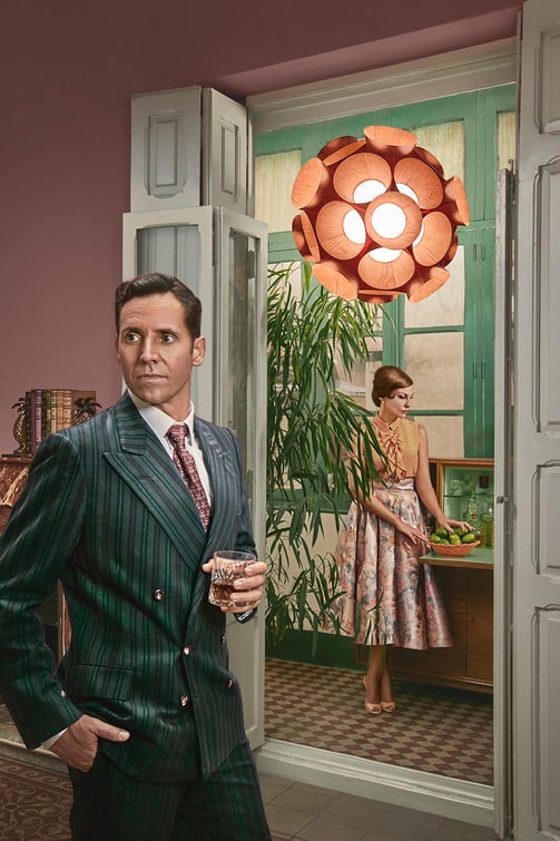 Lana and John evening scene. LZF Dandelion Suspension Lamp
