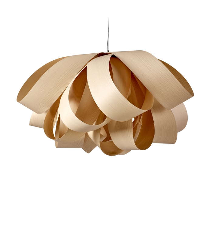 Agatha Large Suspension Natural Beech - LZF Lamps on
