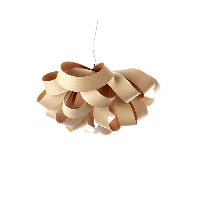 Agatha Small Suspension Natural Beech - LZF Lamps on