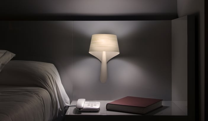LZF wooden-wall-lamp-in-a-hotel-room