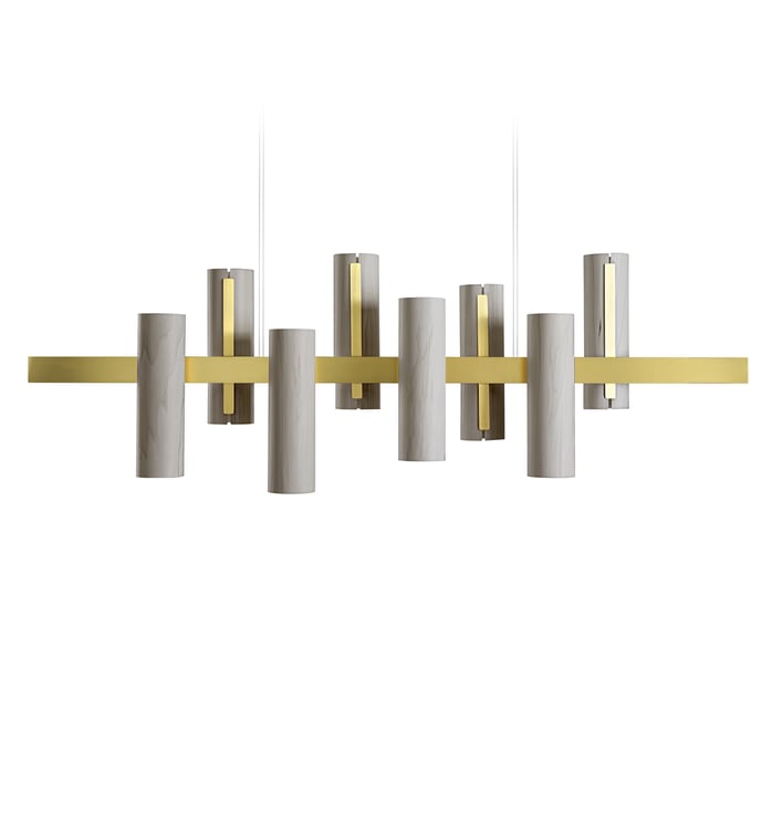Black Note Keys Suspension Grey - LZF Lamps on