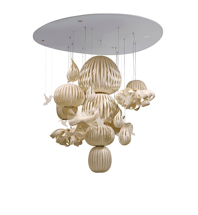 Candelabro Suspension Ivory White - LZF Lamps on