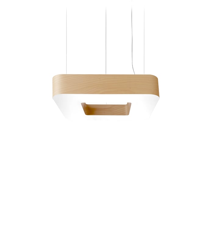 Cuad Suspension Natural Beech - LZF Lamps on