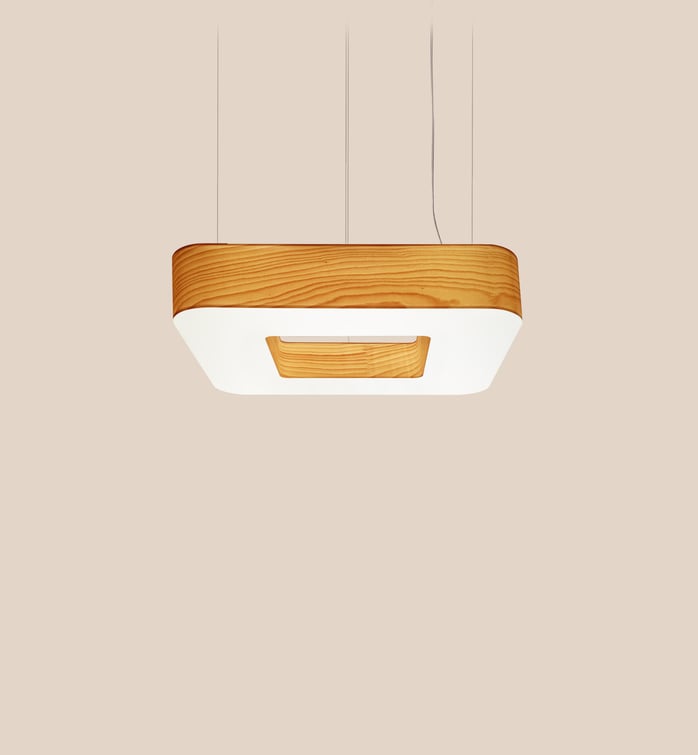 Cuad Suspension Natural Beech - LZF Lamps on