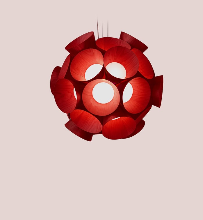 Dandelion Suspension Red - LZF Lamps on