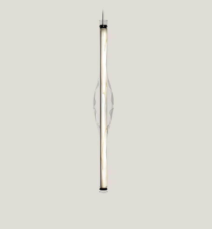 Dune Vertical Suspension Ivory White - LZF Lamps on