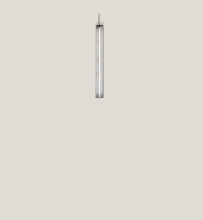 Estela Vertical Suspension Ivory White - LZF Lamps on
