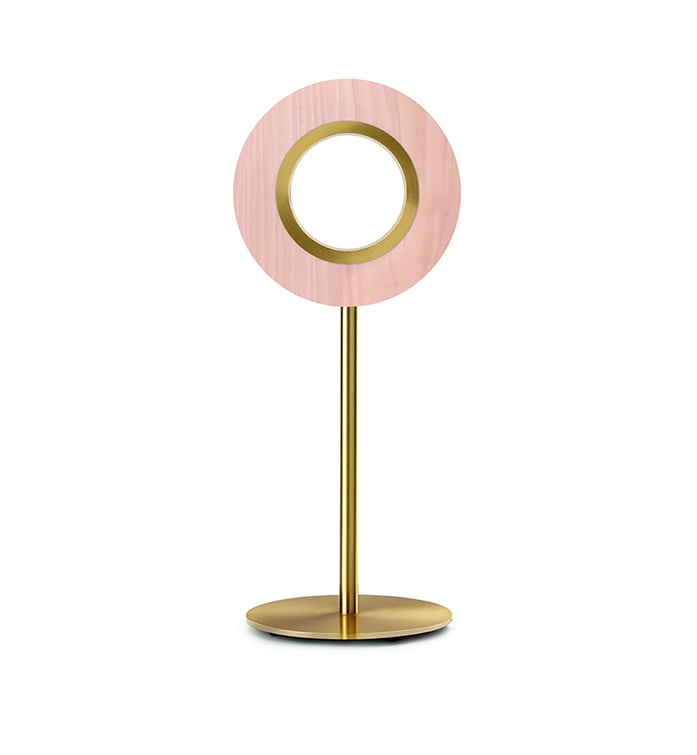 Lens Circular Table Pale Rose - LZF Lamps on
