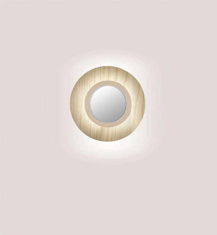 Lens Circular Wall Ivory White - LZF Lamps on
