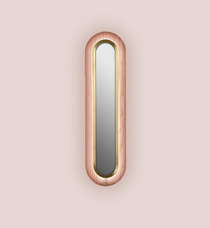Lens Super Oval Wall Pale Rose - LZF Lamps on