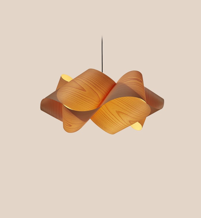 Swirl Suspension Natural Beech - LZF Lamps on