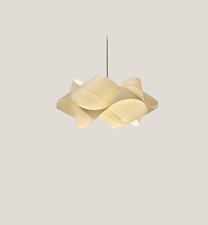 Swirl Suspension Ivory White - LZF Lamps on
