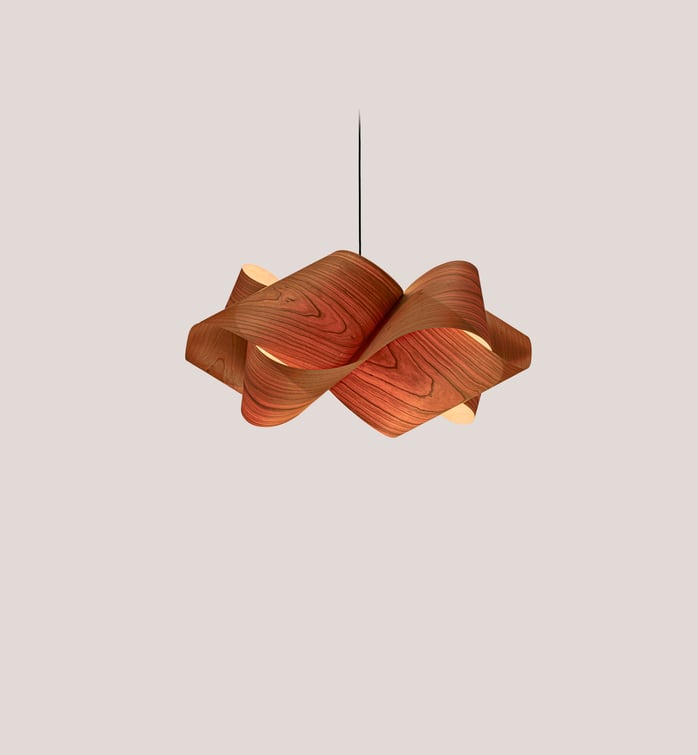 Swirl Suspension Natural Cherry - LZF Lamps on