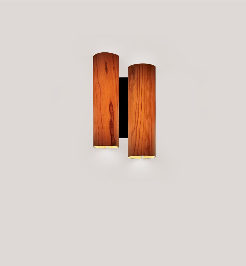 Black Note Duplet Wall Natural Cherry - LZF Lamps on