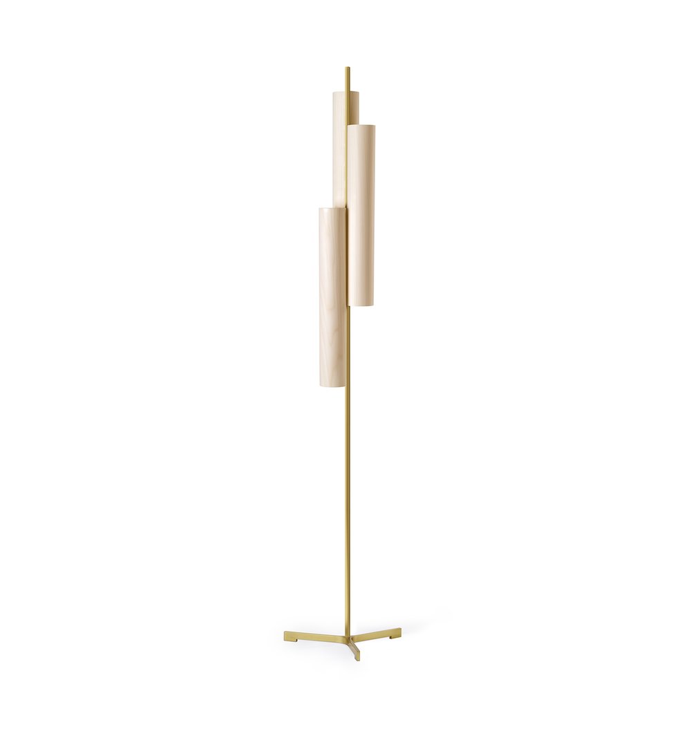 Black Note Triplet Floor Ivory White - LZF Lamps on