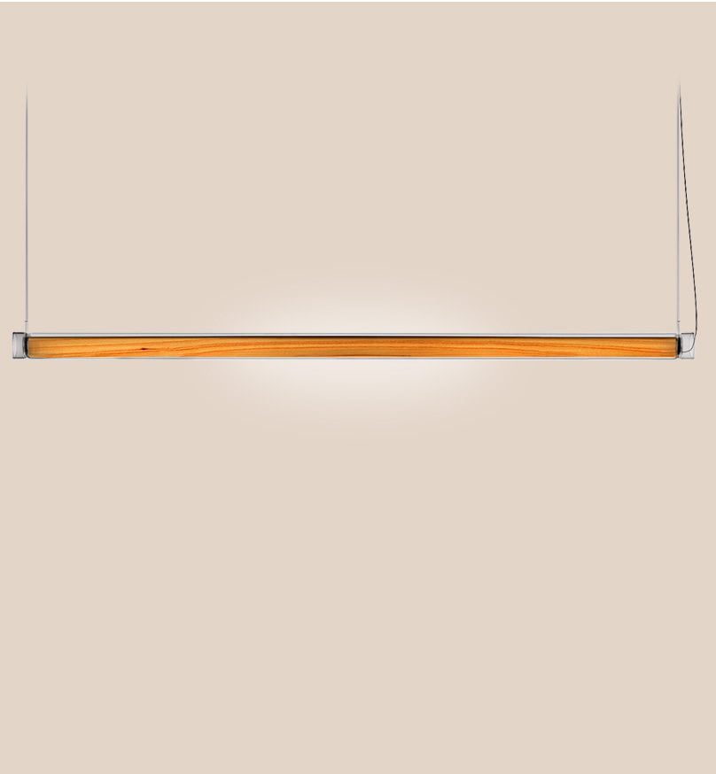 Estela Horizontal Suspension Natural Beech - LZF Lamps on