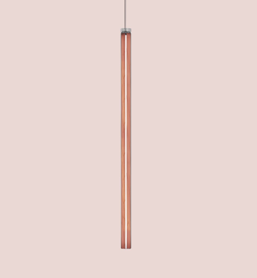 Estela Vertical Suspension Pale Rose - LZF Lamps on