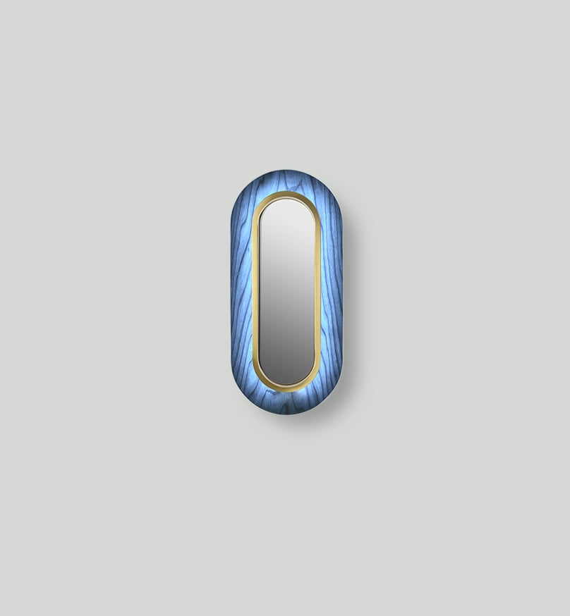 Lens Oval Wall Blue - LZF Lamps on