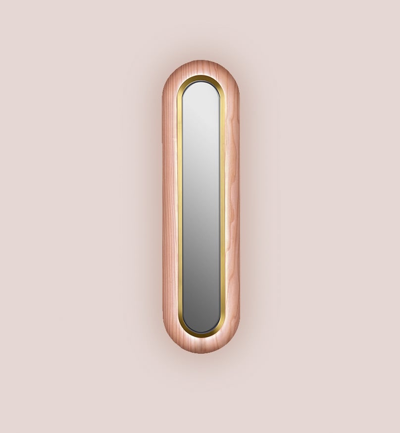 Lens Super Oval Wall Pale Rose - LZF Lamps on
