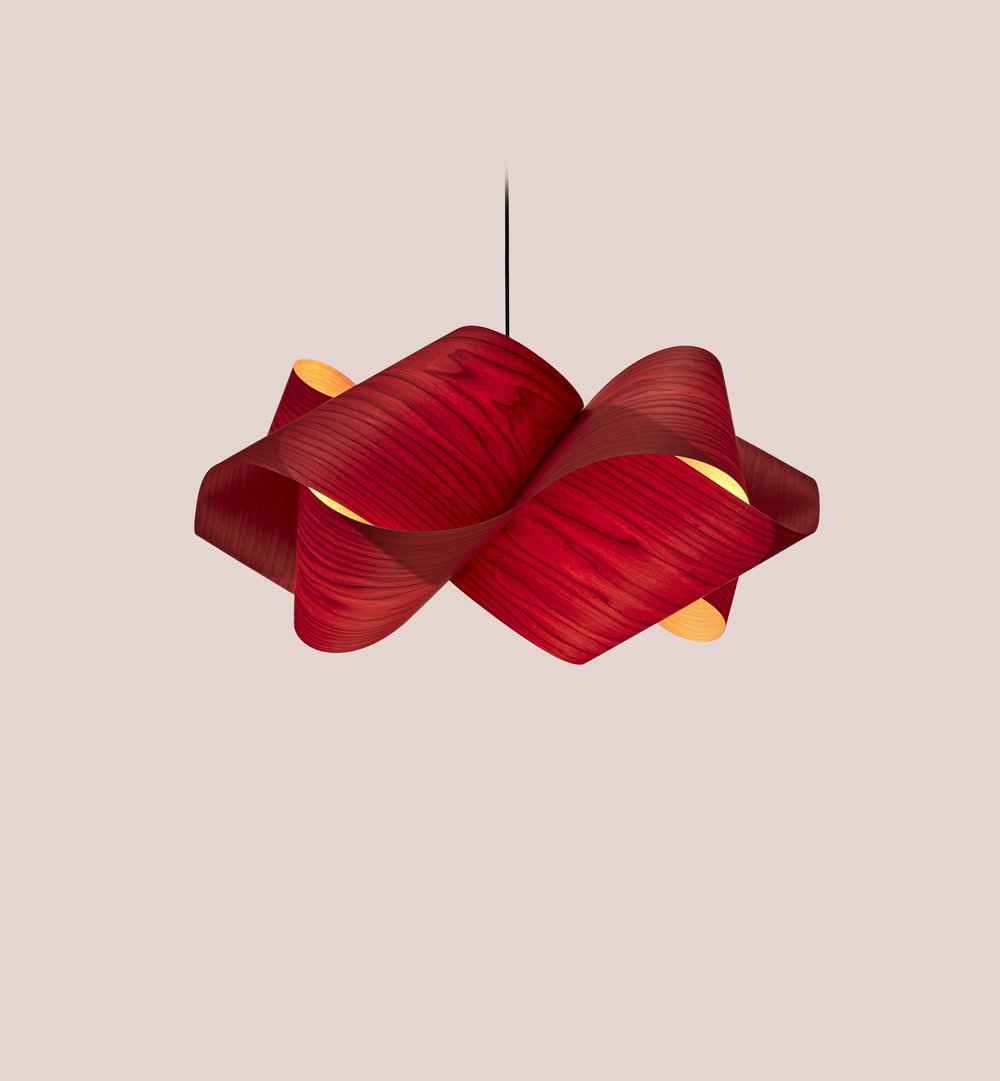 Swirl Suspension Red - LZF Lamps on