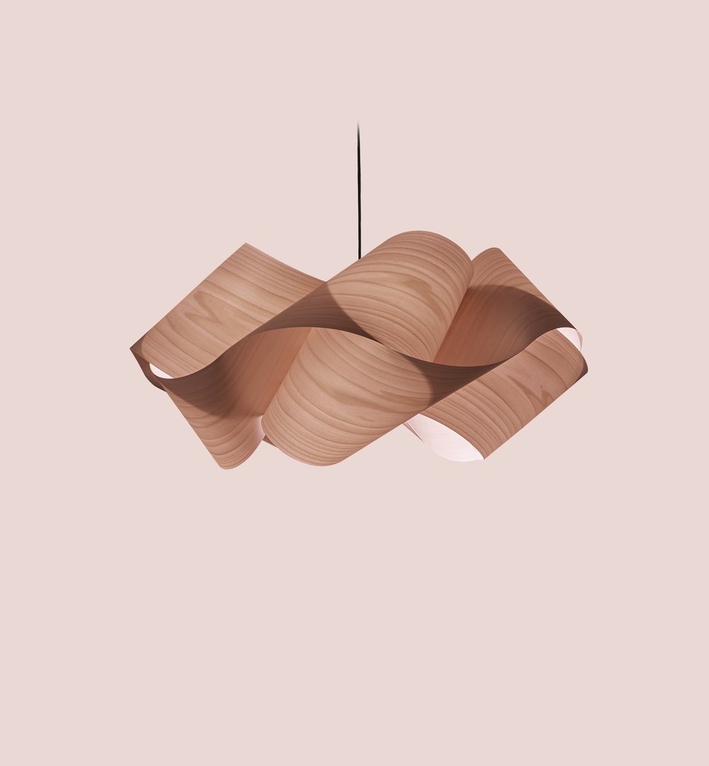 Swirl Suspension Pale Rose - LZF Lamps on