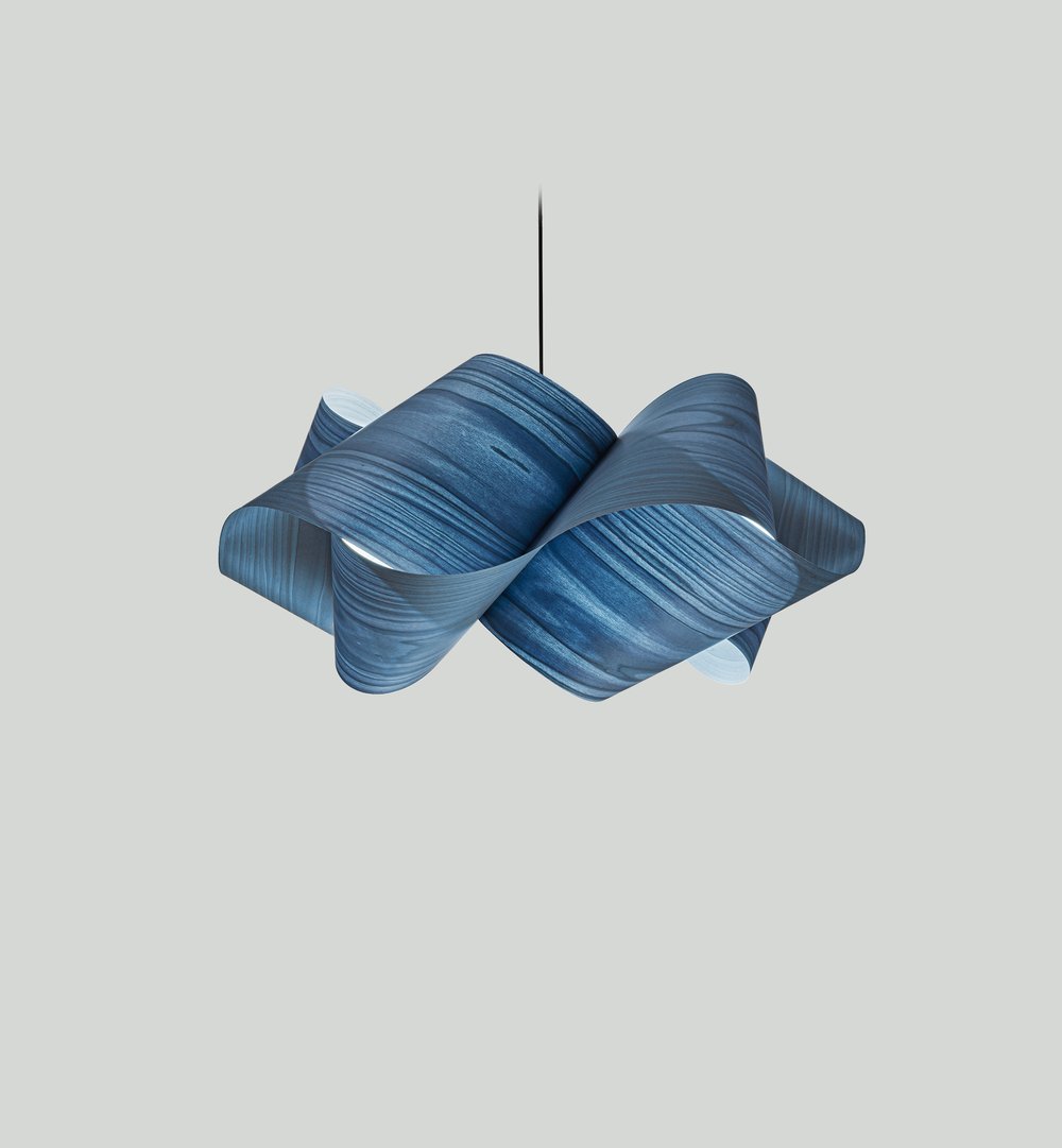 Swirl Suspension Blue - LZF Lamps on