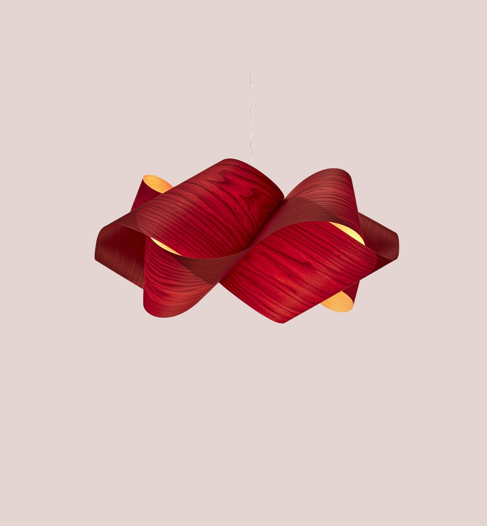 Swirl Suspension Red - LZF Lamps on